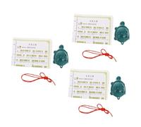 JOINPAYA 3 Juegos ocarina de 6 agujeros cornudo tortugueras Ocarina de cerámica estatua de tortuga colgante de 6 agujeros ocarina instrumento de ocarina flauta ocarina de porcelana blanca