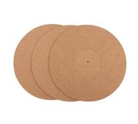 JOINPAYA 3 Piezas alfombrilla de corcho posavasos de corcho a granel alfiler posavasos de corcho redondos junta patas almohadilla de corcho para grabar audio bloc de notas de corcho Brown