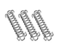 JOINPAYA 3 Piezas Resortes de Tensión Reflectantes para Correa de Perro Resorte Amortiguador de Acero Inoxidable Tensor para Correa de Perro para Acampada y Senderismo