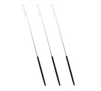 JOINPAYA 3 Piezas Varillas Control Marionetas de Metal Mangos Ergonómicos Accesorios para Muñecos Manos Negras para y Espectáculo