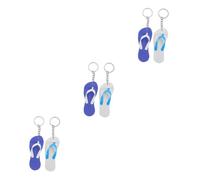 JOINPAYA 3 Series Control De Playa Llavero Llaveros Fiesta Luau Colgante Con Forma De Zapatilla Keychains Temáticos Llavero Zapatilla Luau Llavero Espuma Azul 6 Piezas*3