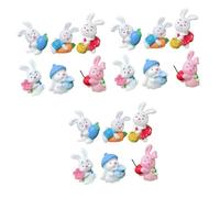 JOINPAYA 3 Series Decoración De Pastel Cumpleaños Y Pascua Toppers Adorables Tartas Y Accesorios Fiestas Infantiles 6 Piezas*3