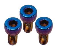JOINPAYA 3 Tornillos para Puente de Silla de Montar de Guitarra Eléctrica, Aleación de Titanio, Alta Durabilidad, Livianos y Fáciles de Transportar, Pack de 3 Piezas