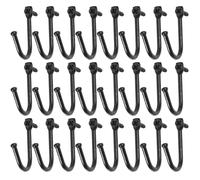 JOINPAYA 30 Ganchos de Hierro Negros para Colgar, Mini Ganchos Rústicos 3,55x2 Cm, Set de 30 Unidades para Abrigos, Llaves y Tazas, Organizador para Dormitorio y Entrada
