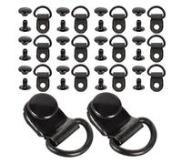JOINPAYA 30 Piezas Gancho para Cordones de Botas de Senderismo de Acero Inoxidable con Ojal de Anillo en D, Kit de Reparación Versátil para Zapatos y Cordones en Escalada y Montaña
