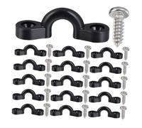 JOINPAYA 30 Piezas Kit de Bucles para de Kayak con Tornillos Accesorios de Fijación C Tipo y Ojales de Nylon Resistentes Diseño para Amarre Seguro y Resistente Kit de Aparejo para