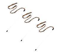 JOINPAYA 3piezas Juguetes para Gatos con Cascabel y Cinta De Ejercitador Interactivo para Gatos Palos De Juguete De Cinta De para