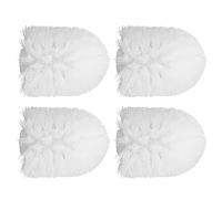 JOINPAYA 4 Cabezales de Repuesto para Escobilla de Baño Blanco, Plástico Duradero y Fácil de Desmontar, Adecuado para Limpieza Higiénica Baño