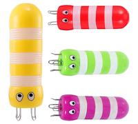 JOINPAYA 4 Herramientas de Tejido Francés con Forma de Abeja Muñeca de Punto de Plástico Multicolor Amarillo Morado Rojo Verde Herramienta Práctica para Hacer Cordones y Pulseras