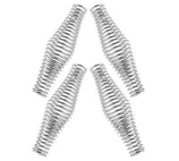 JOINPAYA 4 Mangos de Resorte de Acero para Barbacoa, Mango de Repuesto Resistente al Calor para Parrilla y Ahumador, Empuñadura Ergonómica para Estufa de Leña y Reuniones al Aire Libre