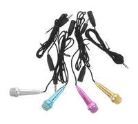 JOINPAYA 4 Micrófonos Mini Cable para Teléfono Micrófono Capacitivo Portátil Pequeño para Karaoke Grabación Streaming y Entrevistas Compatible Smartphone Diseño Compacto y Ligero