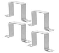 JOINPAYA 4 Piezas Abrazaderas de Acero Inoxidable u Soporte de Tubo Cuadrado Resistente Clip de Abrazadera de Silla de Montar para Tubo Montaje Seguro y Fácil Instalación para Uso