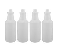 JOINPAYA 4 Piezas Botella de Spray Vacía de 1000ml en Plástico Blanco | Boquilla Incluida, para Detailing Móvil y Lavado, Uso Seguro en Superficies y Plantas