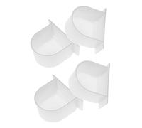 JOINPAYA 4 Piezas Comedero para Pájaros Alimentador de Jaula de Tazón de Alimento y Agua de Limpiar Accesorios para Aves para Jaulas de Periquitos y Canarios