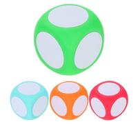 JOINPAYA 4 Piezas Datos de Espuma para Aula Borrado Seco y Escritura Color Rojo Naranja Azul y Verde Dados Educativos Seguros y para Actividades Matemáticas y Geometría