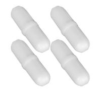 JOINPAYA 4 Piezas de Agitadores Magnéticos de Laboratorio Blancos de Pp y Magnet, Seguros Impurezas, para Experimentos Científicos y Mezcla Precisa