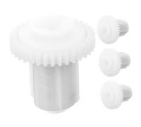 JOINPAYA 4 Piezas de Rodillos de Abs para Engranaje de Máquina de Cinta, Prácticos y Fáciles de Usar en Grabadoras de Casete de Color Blanco