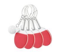 JOINPAYA 4 Piezas Llaveros de Mini Raquetas de Tenis de Mesa Adorno Deportivo para Bolsos Mochilas y Claves para del Pong