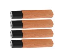 JOINPAYA 4 Piezas Mango de Cuchillo de Repuesto Japonés | Ajuste Estable de Hoja, Ranura Plana de 1,8cm y 4cm, Uso en Cocina y Preparación Culinaria