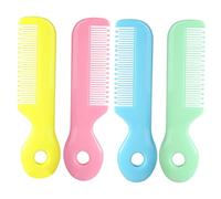JOINPAYA 4 Piezas Peine Pelo Dientes Redondos Material Seguro Para Recién Nacido De Peines Cabello De Pequeños Casa o Salida