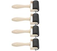 JOINPAYA 4 Piezas Rodillo de Goma para Impresión Brayer para Grabado, Goma y Plástico, Ligero, Mango Cómodo, Aplicación Uniforme de Tinta y Pintura, Manualidades y Estampación