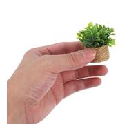 JOINPAYA 4 Plantas Artificiales para Casa de Muñecas Macetas de Cerámica Mini Suculentas Decorativas Realistas Modelo de Vegetación Miniatura para Decoración de Hogar y Oficina