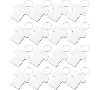 JOINPAYA 40 Piezas Llaveros Sublimación Mdf para DIY Resistentes y Ligeros para Manualidades y Transferencia de Calor Perfectos para Crear Diseños Personalizados