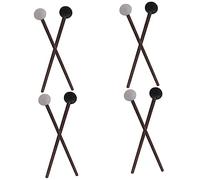 JOINPAYA 4pares Mallets De Percusión De Madera y Caucho Para Tambor De Lengua De Baquetas Para Instrumentos Musicales Accesorios De Percusión Versátiles y Prácticos