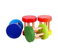 JOINPAYA 4piezas Campana De Mano De Madera Para Juguetes Educativos Sonajero De Mano Para Bebés Juguete Para Calmar Casa