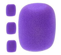 JOINPAYA 4piezas Cubierta De Micrófono Lavable Parabrisas Antiviento De Esponja Para Micrófonos De Mano De Accesorios Para Ktv y Escenarios