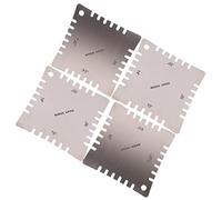 JOINPAYA 4piezas Medidores De Curvatura Para Guitarras Herramientas Profesionales De Inoxidable Medidor De Radio y Acción De Cuerdas Ligero y Portátil Para Puente y Diapasón