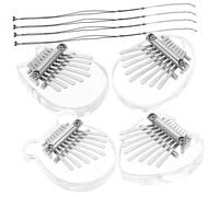 JOINPAYA 4piezas Mini Piano De Pulgar Kalimba Para Diseño Encantador Instrumento Musical Portátil Para Principiantes Sonidos Cristalinos y Acabado Suave