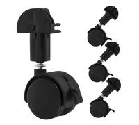 JOINPAYA 4piezas Ruedas de Cochecito de Negras de Repuesto Ruedas Giratorias Extensibles para Cochecitos de Plástico para Uso Casa