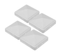 JOINPAYA 4piezas Unidades Tapas para Postes de Hierro con Diseño Puntiagudo Accesorios Decorativos para Vallas y Puertas Cubre Postes Cuadrados para Jardín Terraza y Barandillas