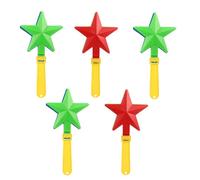 JOINPAYA 5 Piezas Aplaudidor Plástico Forma de Estrella Colorido para Fiestas Juguetes Infantiles Premios Diversión Color Aleatorio Color Aleatorio