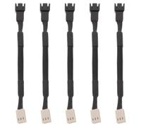 JOINPAYA 5 Piezas Cable Adaptador de Ventilador PC 3 Pines Reducción de Velocidad para CPU Cooler, Compatible Case, Adecuado para Workspace en Celebración Verano