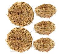 JOINPAYA 5 Piezas De Decoración De Nido De Pájaro Material Pequeño Nidos Decorativos Adornos De Pájaros para Jardín Nido De Pájaro Artificial Nido De Pájaro Vacío Decoración De Nido