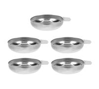 JOINPAYA 5 Piezas de Platillos para Báscula Digital de Acero Inoxidable, Bandejas Reutilizables para Pesar Joyas y Alimentos, Accesorios Compactos para Básculas Electrónicas en Cocina