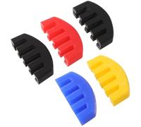 JOINPAYA 5 Piezas de Sordina para Violín de Caucho, Silencioso Reductor de Volumen Clip para Puente, Colores Surtidos (2 Negro, 1 Rojo, 1 Azul, 1 Amarillo) para Práctica en Casa y Estudio