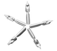 JOINPAYA 5 Puntas de Acero para Pluma de Inmersión Plata, Fáciles de Dominar y Adecuadas para Caligrafía, Paquete de 5 para Estudiantes y Escritura Artística