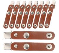 JOINPAYA 50 Clips de Metal para Porta Credenciales Correa de Cuero Clips para Insignias de Enfermería Pediátrica Soporte Portátil para Etiquetas de Identificación Uso en Oficina y