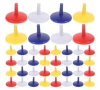 JOINPAYA 50 Marcadores Redondos de Bola de Golf de Plástico Duradero de 18mm para Accesorios Deportivos y Juego al Aire Libre Color Aleatorio