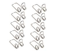 JOINPAYA 50 Pcs Manantial De Llave De Agua Piezas Clave De Trompeta Watergate Partes De La Válvula De Trompeta Cuernos Boquilla De Trompeta Repuestos Para Trompeta Bocina Planchar Silver
