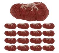 JOINPAYA 50 Piezas de Fósiles de Dinosaurio Simulados 7.5 Cm para Mesa de Arena, Figuras de Dinosaurios de Plástico en Color Rojo Oscuro para Decoración de Paisajes y Juegos Educativos
