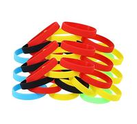 JOINPAYA 50 Piezas Pulsera Luminosa De Goma Pulseras Decorativas Noche Joyería Luminosa Para Mujer y Hombre Fluorescentes