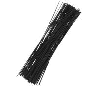 JOINPAYA 500 Bridas de Alambre Galvanizado Negro de 15cm para Organizar Cables Material Resistente y Flexibilidad para Uso en Jardinería y Ordenación