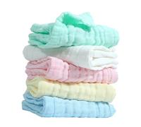 JOINPAYA 5piezas Paño Facial Para Recién Nacidos De Algodón Suave y Reutilizable Para Limpieza De Bebés Toallas Faciales Para Bebés Casa Viaje