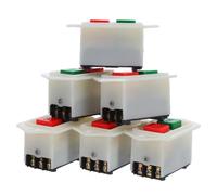 JOINPAYA 6 Interruptores Pulsadores de Plástico para Amoladora de Mesa Activación Rápida y Fácil para Reparaciones Mecánicas en Espacios Poca Luz