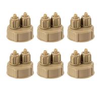 JOINPAYA 6 Piezas Tapones de Botellas de Co2 Caseras Abs para DIY Reactor de Dióxido de Carbono en Peceras y Plantas, Sellados y Fáciles de Usar