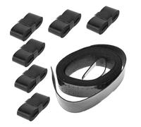 JOINPAYA 6 Rollos Cinta Para Envolver Baquetas Amortiguadores Almohadilla Agarre Apretones Bolsa De Baquetas Palos Sobregrip Estante Banda Murciélago Slip Cinta De Baquetas Black